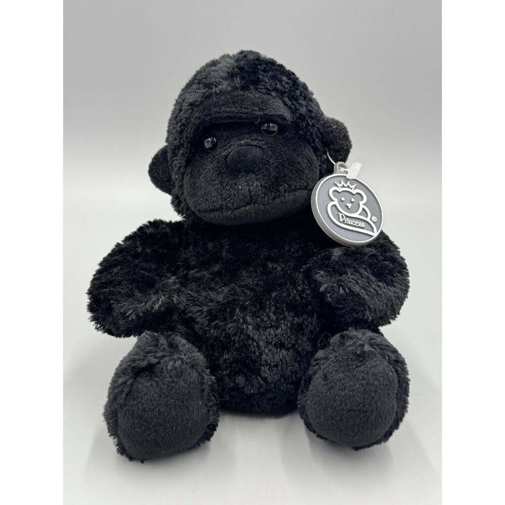 Princess Soft Toys Gorilla Plush Small 6" Stuffed Animal Black No Tag
